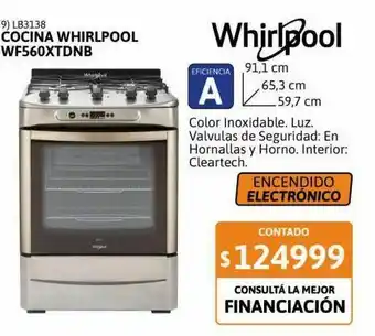 Samsung Cocina whirlpool wf560xt 60cm encendido eléctrico multigas oferta