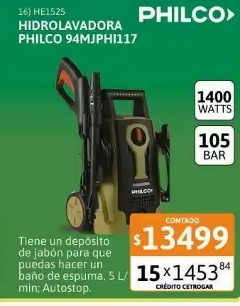 Samsung Hidrolavadora philco 94mjphi117 1400w oferta