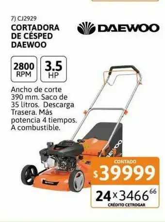 Samsung Cortadora de césped daewoo combustión 3.5hp oferta