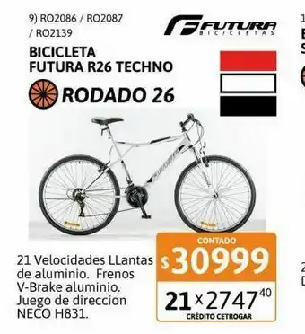 Samsung Bicicleta futura r26 techno 26 5176 blanco oferta