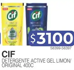 Masivos Cif detergente active gel limon/ original oferta