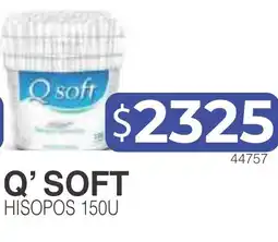 Masivos Q' soft hisopos 150u oferta