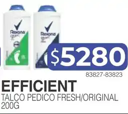Masivos Efficient talco pedico fresh/original oferta