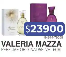 Masivos Valeria mazza perfume original/velvet oferta