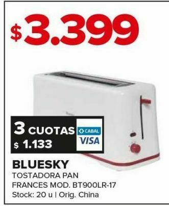 Carrefour Tostadora bluesky oferta