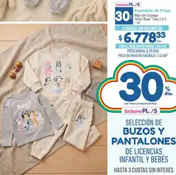 La Anonima Kitty/ bluey pantalón de frisa bébe con estampa oferta