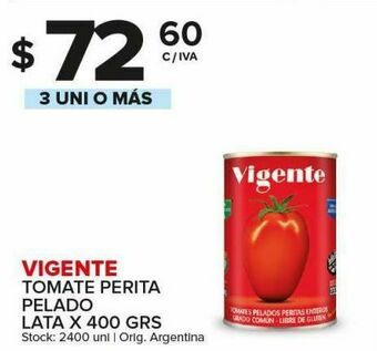 Carrefour Maxi Tomate perita pelado vigente 400g oferta