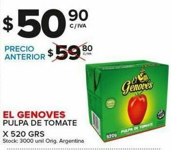 Carrefour Maxi Pulpa de tomate el genoves 520g oferta