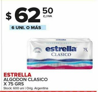Carrefour Maxi Algodón estrella 75g oferta