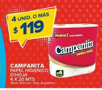 Carrefour Maxi Papel higiénico campanita oferta