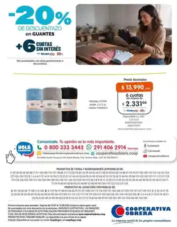Cooperativa Obrera Guantes oferta