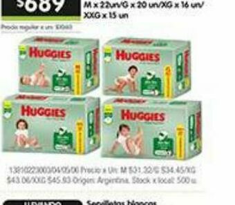 Jumbo Pañales huggies oferta