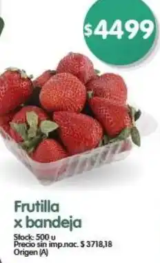 Supermercados Buenos Días Frutilla x bandeja oferta