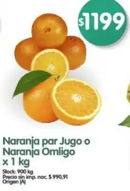 Supermercados Buenos Días Naranja par Jugo o Naranja Omligo oferta