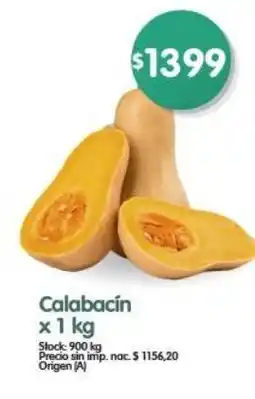 Supermercados Buenos Días Calabacín oferta