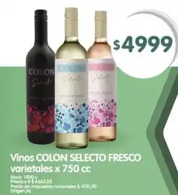 Supermercados Buenos Días Vinos colon selecto fresco oferta