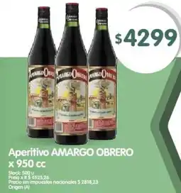 Supermercados Buenos Días Aperitivo amargo obrero oferta