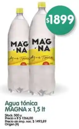 Supermercados Buenos Días Agua tónica magna oferta