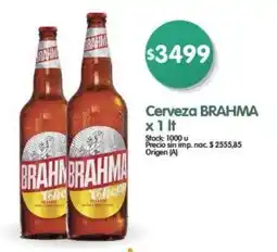 Supermercados Buenos Días Cerveza brahma oferta