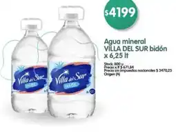 Supermercados Buenos Días Agua mineral villa del sur bidón oferta