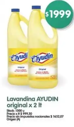 Supermercados Buenos Días Lavandina ayudin original oferta