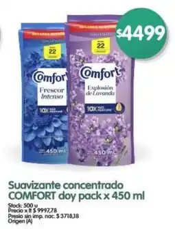 Supermercados Buenos Días Suavizante concentrado COMFORT oferta