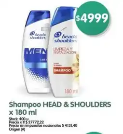 Supermercados Buenos Días Shampoo head & shoulders oferta