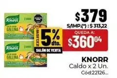 Diarco Knorr - caldo x 2 un. cód:22126 oferta