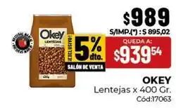 Diarco Okey - lentejas oferta