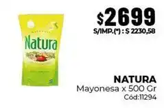 Diarco Natura - mayonesa x 500 gr cód:11294 oferta