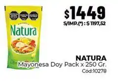 Diarco Natura - mayonesa doy pack x 250 gr. cód:10278 oferta