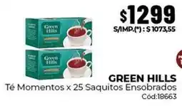 Diarco Green hills - té momentos x 25 saquitos ensobrados cód:18663 oferta