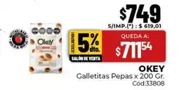 Diarco Okey - galletitas pepas oferta