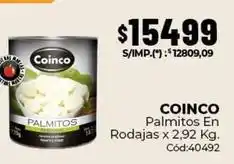 Diarco Coinco - palmitos en rodajas cód:40492 oferta
