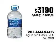 Diarco Agua sin gas x 6 lt. c uevo:31871 oferta