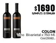 Diarco Colón - vino bivarietal x 750 ml. cód:25082 oferta