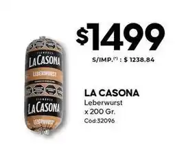 Diarco La casona - leberwurst x 200 gr. cód:32096 oferta