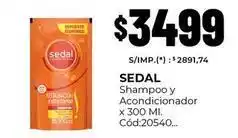 Diarco Sedal - shampoo y acondicionador cód:20540 oferta