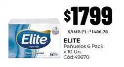 Diarco Elite - pañuelos 6 pack x 10 un. cód:49670 oferta