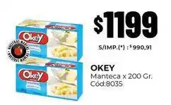 Diarco Okey - manteca cód:8035 oferta