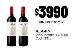 Diarco Alaris - vino malbec x 750 ml. cód:4333 oferta