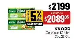 Diarco Knorr - caldo x 12 un. cód:22101 oferta