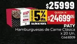 Diarco Paty - hamburguesas de carne clásica cód:8309 oferta
