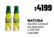 Diarco Natura - aceite girasol en aerosol x 120 ml. cód:4981 oferta