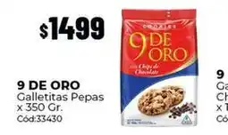 Diarco 9 de oro - galletitas pepas x 350 gr. cód:33430 oferta