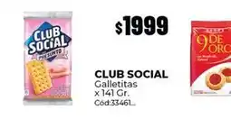 Diarco Club social - galletitas x 141 gr. cód:33461 oferta
