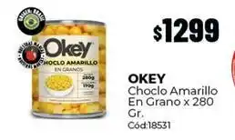 Diarco Okey - choclo amarillo en grano x 280 gr. cód:18531 oferta