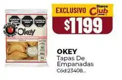 Diarco Okey - tapas de empanadas cód:23408 oferta