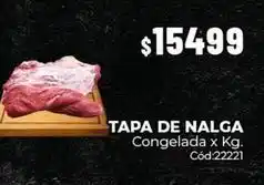 Diarco Tapa de nalga congelada x kg. cód:22221 oferta