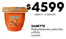 Diarco Danette postre dulce de leche oferta